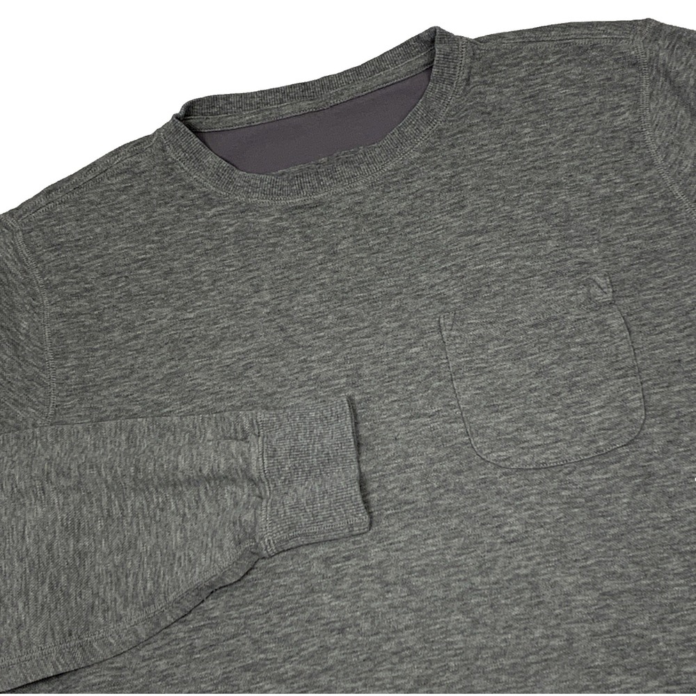 Vuori Jeffreys Pullover Sweatshirt Mens Gray Knit Crewneck Measures Large